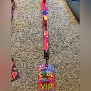 Colorful Insomniac Lanyard with Escape 2018 Festival Badge